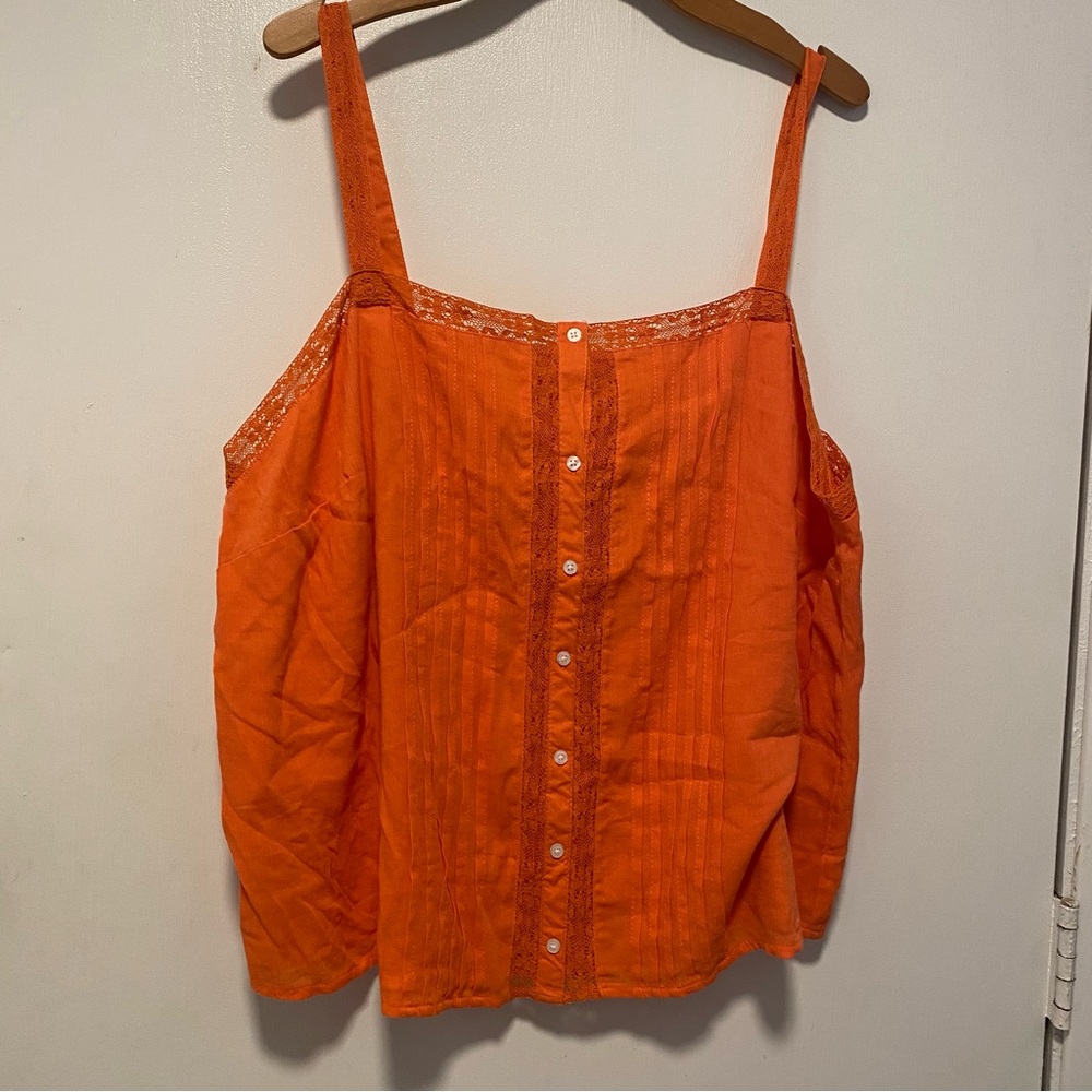 Jessica Simpson Albi Top For Women Plus Size 3x Orange NWT